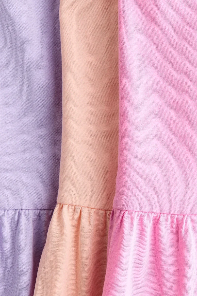 اتش اند ام فساتين بأكمام مكشكشة (طقم من 3 قطع)